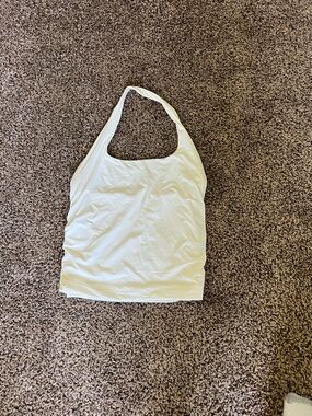 Women's White Halter Camisole Tank Top